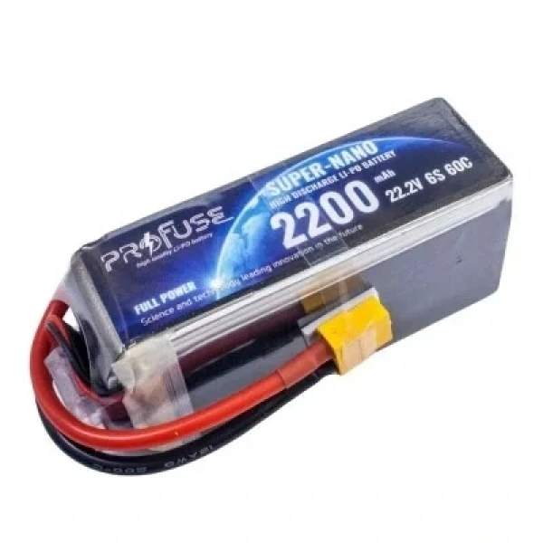 22.2V 6S 2200mAh 60C Lipo Batarya