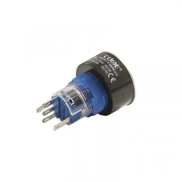 22mm 24V Beyaz Yaylı Buton CD-AWY-11D/24V/W