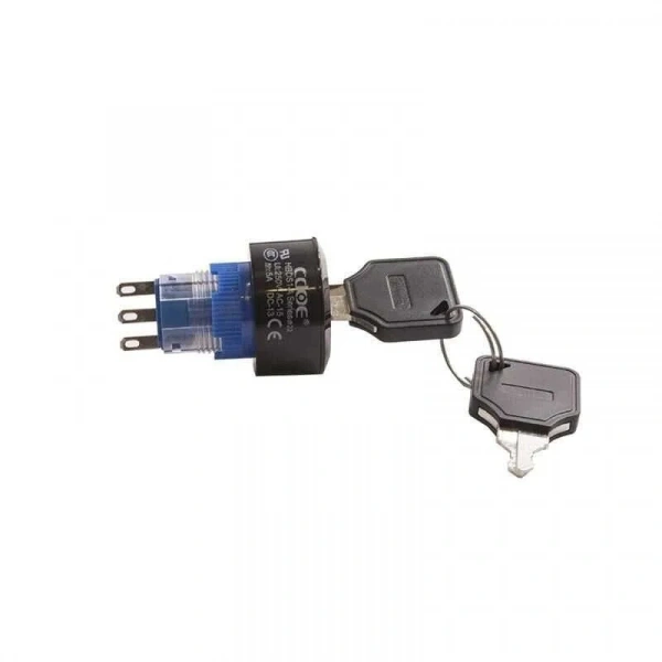 22mm Anahtarlı Anahtarlı Mandal Buton 0-1 CD-APY-11Y/21