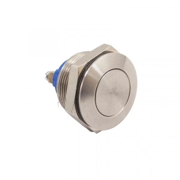 22mm Düz Yaylı Metal Buton