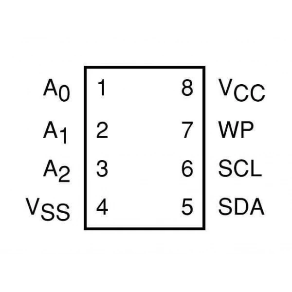 24C01LI - DIP8 EEPROM Entegresi