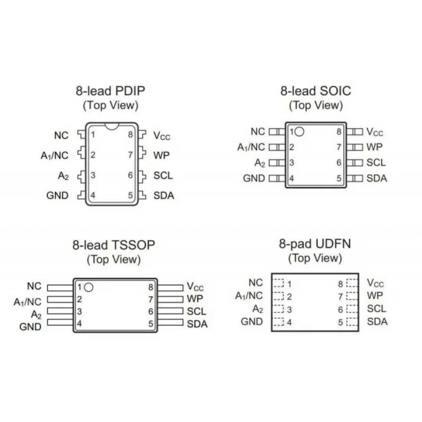 24C04 - SO8 SMD EEPROM Entegresi