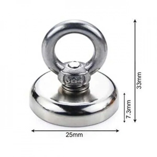 25mm Fishing Magnet - Neodyum Pot Mıknatıs