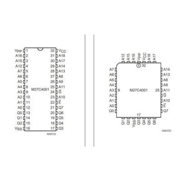 27C4001 - FDIP32W EEPROM Entegresi