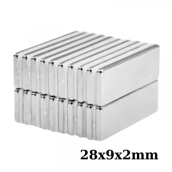 28x9x2mm Neodyum Güçlü Mıknatıs - Neodim Magnet
