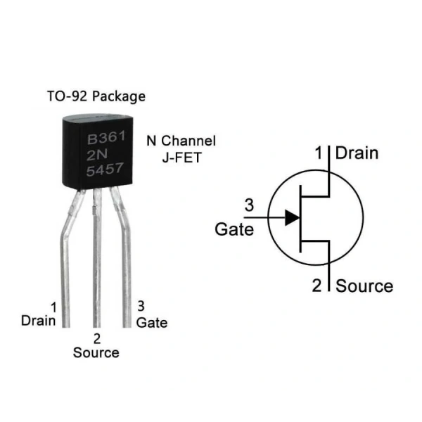 2N5457 - TO92 JFET Transistör
