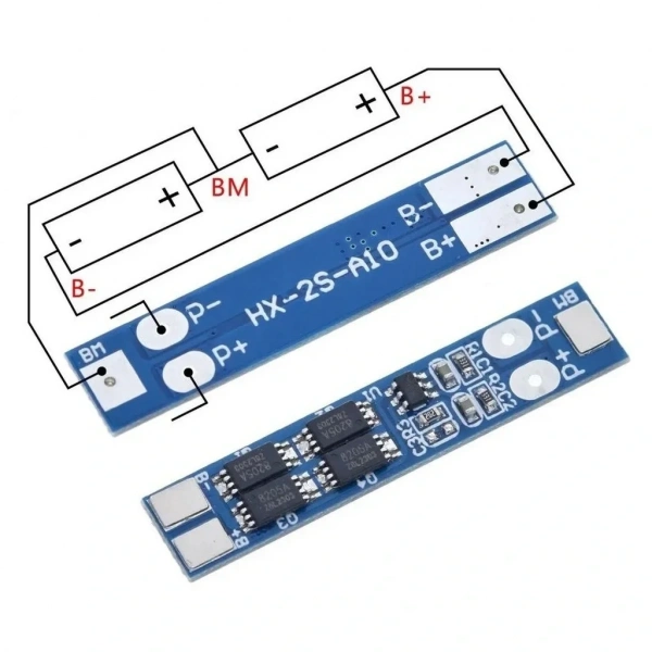 2S 8A BMS 8.4V 18650 Lityum Pil Şarj Koruma Devresi