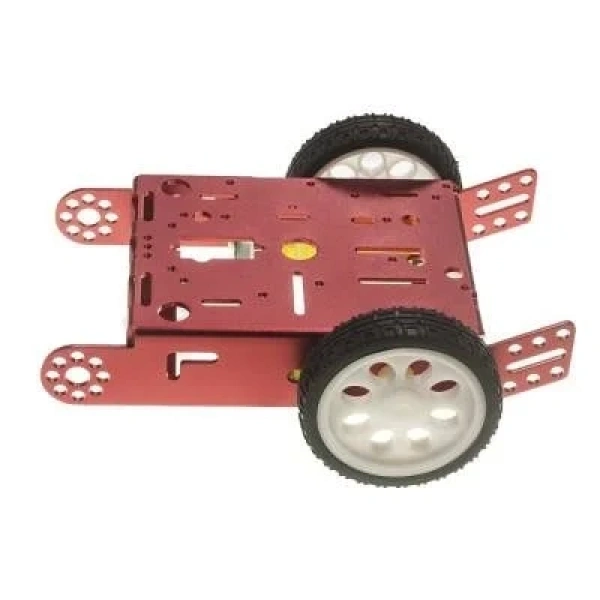 2wd mBot Alüminyum Araç Kiti - Kırmızı (Motor ve Tekerlek Dahil)