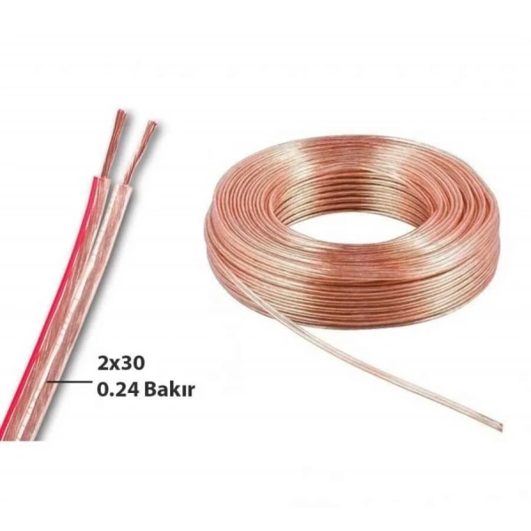 2x0.50 Kordon Kablo - 1 metre