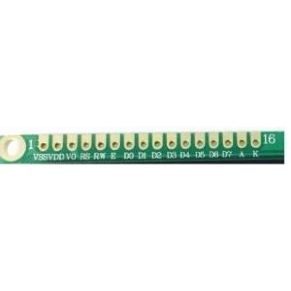 2X16 Lcd Display Sol Üst Mavi