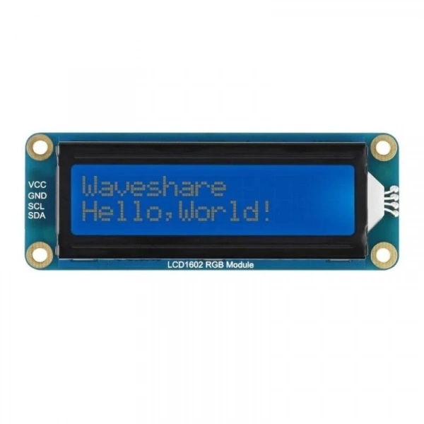 2X16 RGB LCD Display - I2C Bus