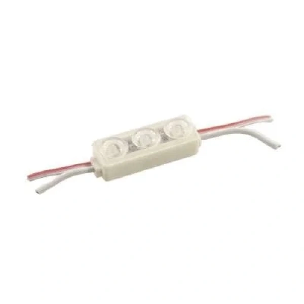 3lü Mercekli Mini Modül Led - Kırmızı 12V 0.5W