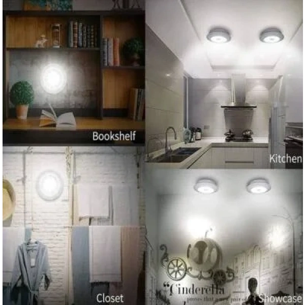 3lü Uzaktan Kumandalı Kablosuz LED Spot Lamba
