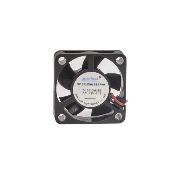 30x30x10mm 12V 0.13A Fan 2 Kablolu