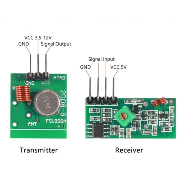 315 MHz Alıcı Verici RF Kablosuz Haberleşme Devre Seti