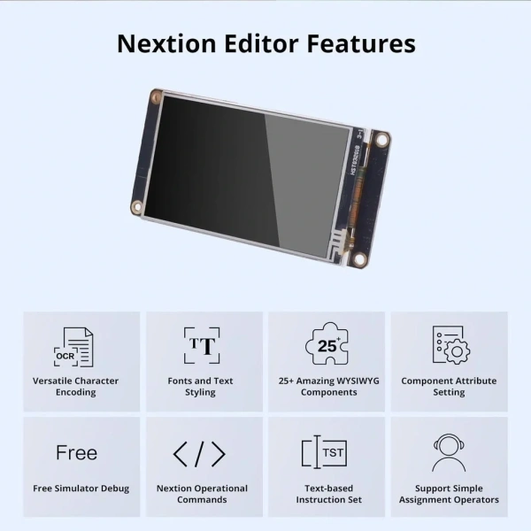 3.2 Inch Nextion 16MB Dahili Hafıza NX4024K032