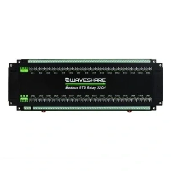 32 Kanallı Modbus RTU Ethernet Röle Modülü - RS485 Arayüzü