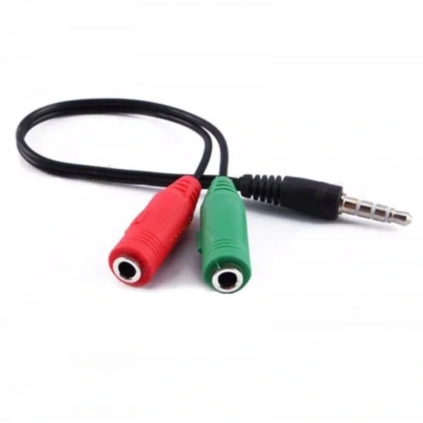 3.5mm Aux Kulaklık-Mikrofon Ayırıcı Kablo