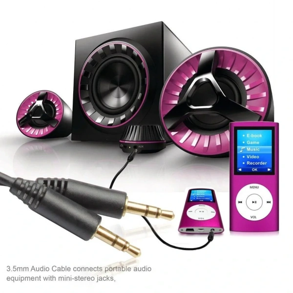 3.5mm Aux Stereo Erkek Erkek Kablo 5m