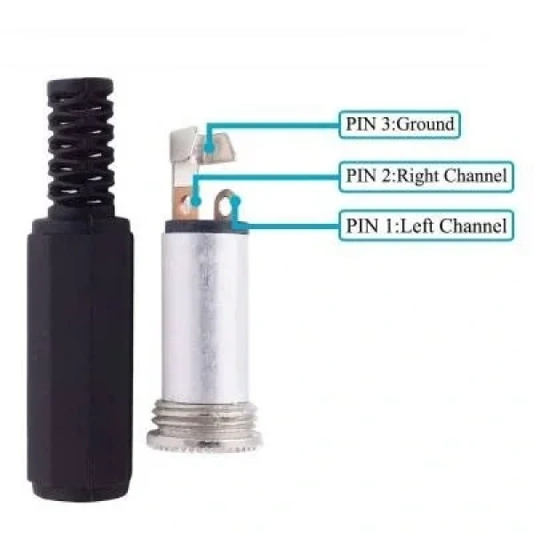 3.5mm Stereo Jak - Dişi