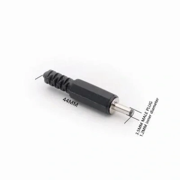 3.5mm x 1.35mm Erkek DC Jack Plug