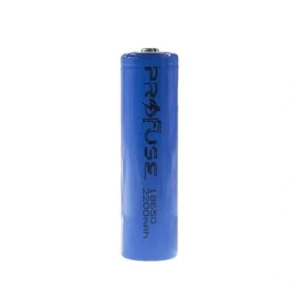 3.7V 2200mAh 18650 Li-ion Şarjlı Pil - Başlı
