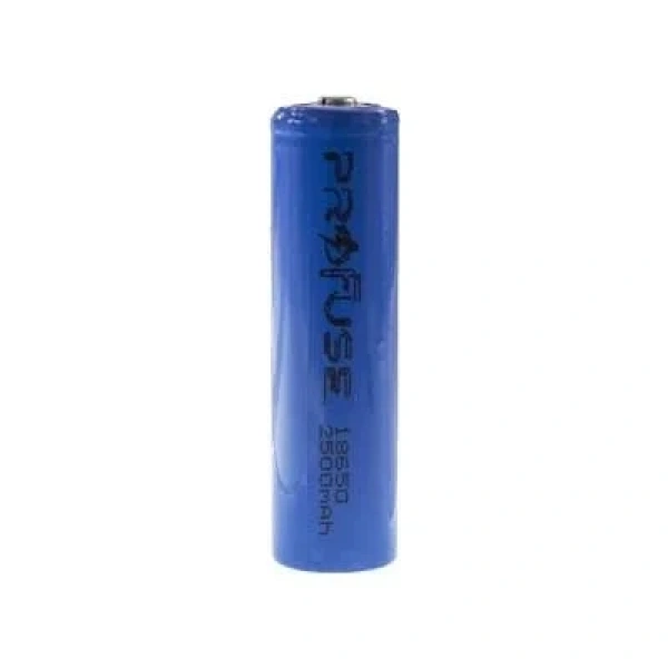 3.7V 2500mAh 18650 Li-ion Şarjlı Pil - Başlı