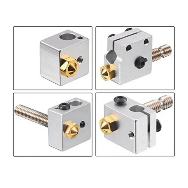 3D Yazıcı-Printer M6 1.75mm / 0.6mm V5-V6 Pirinç Nozzle