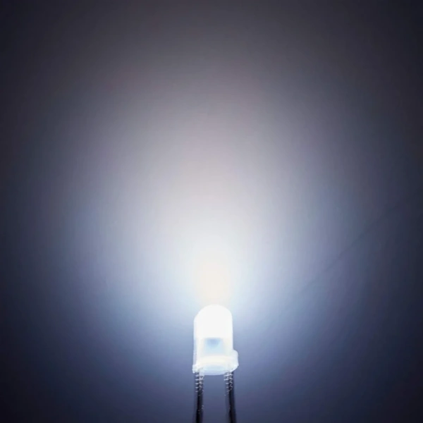 3mm Led Beyaz Diyot Diffused 1 Adet