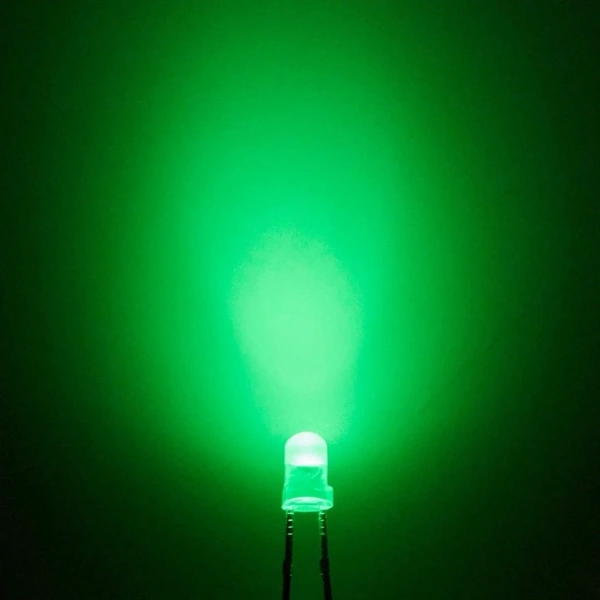 3mm Led Yeşil Diyot Diffused 1 Adet