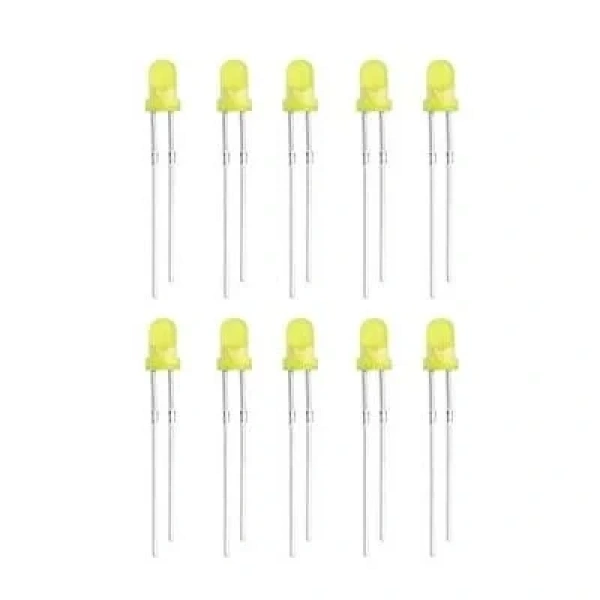 3mm Sarı Led Paketi - 10 Adet