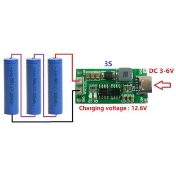 3S 12.6V 4A Li-ion & Lipo Pil Şarj Devresi