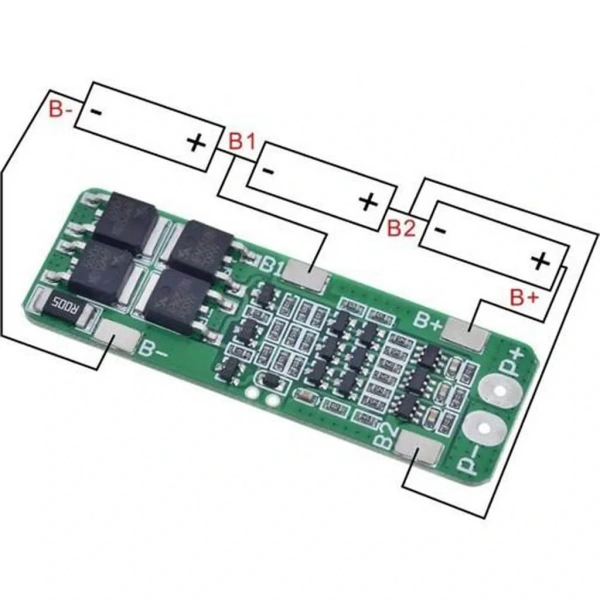 3S 20A BMS LiPo Pil Balans Devresi Modülü