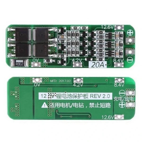 3S 20A BMS LiPo Pil Balans Devresi Modülü