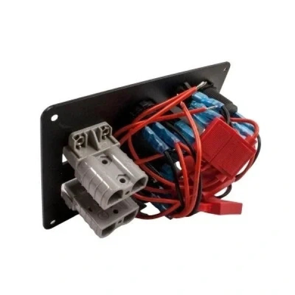 4lü Mavi Nokta Işıklı Switch Panel Anderson Soket Çakmaklık ve Voltaj Göstergeli