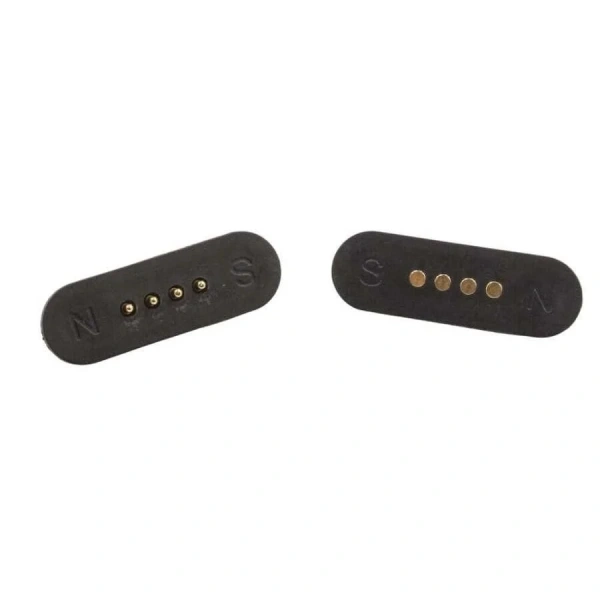 4-Pin 28x9mm Pogo Pin Manyetik Konnektör Takımı