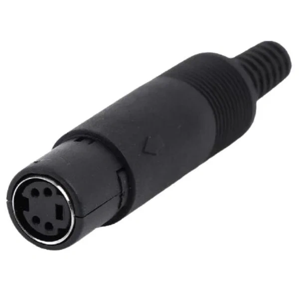 4 Pin Dişi Mini DIN Konnektör