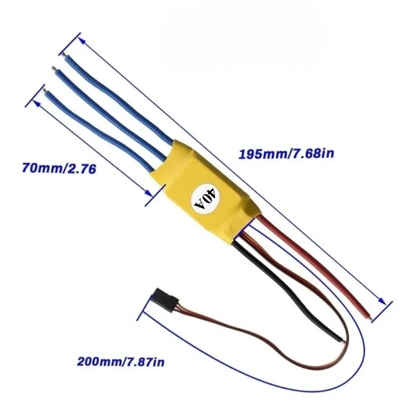 40A ESC Fırçasız Motor Sürücü