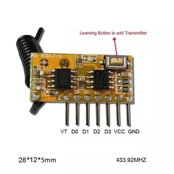 433.92 MHz Süperheterodin Alıcı Modülü