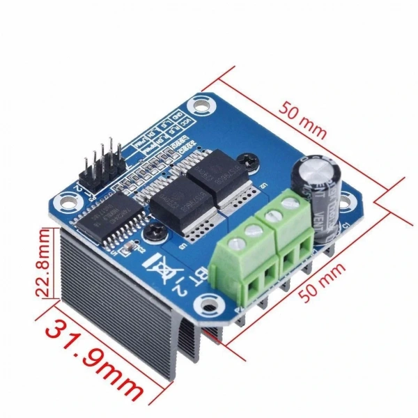43A 5-27V Çift BTS7960B H-Köprü Yüksek Güç Motor Sürücü Modülü