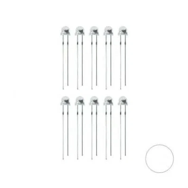 4.8mm Gün Işığı Mantar Led Paketi - 10 Adet