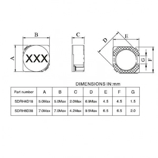 4D18 2.2UH SMD Bobin