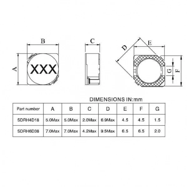 4D18 47UH SMD Bobin