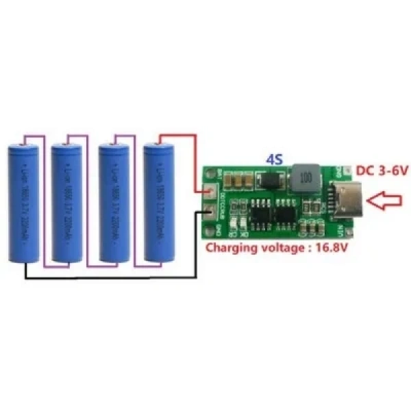 4S 16.8V 4A Li-ion & Lipo Pil Şarj Devresi