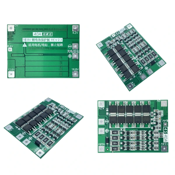4S 40A BMS 18650 Balanslı Li-Ion Şarj Koruma Devresi