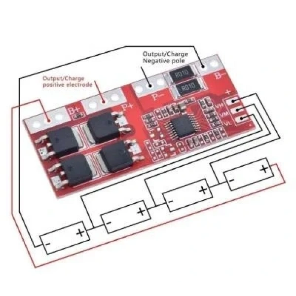 4S LiPo & Lion & 18650 30A BMS Batarya Koruyucu Balans Devresi