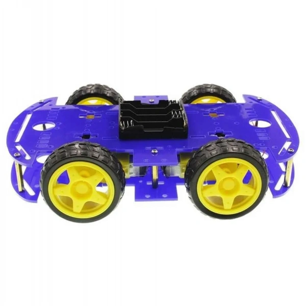 4WD Mavi Şase Tekerlekli Araba Kiti