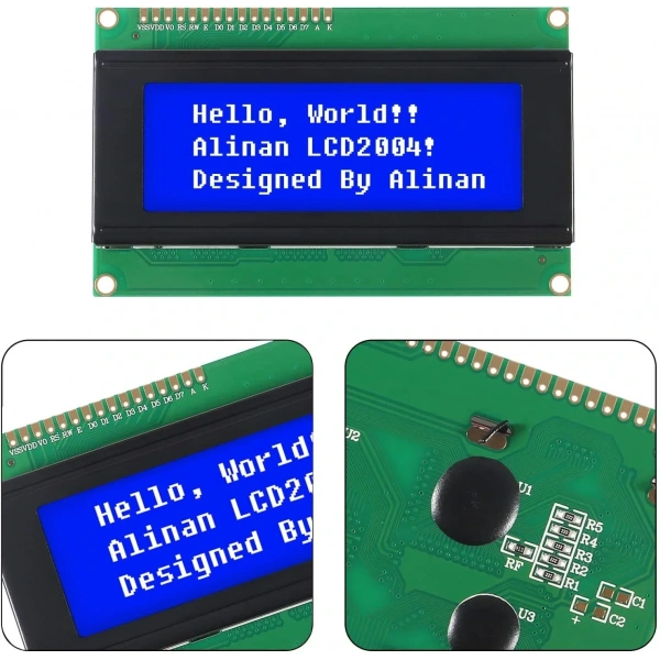 4x20 Mavi LCD Ekran I2C Bağlantılı 20x4 Display Blue
