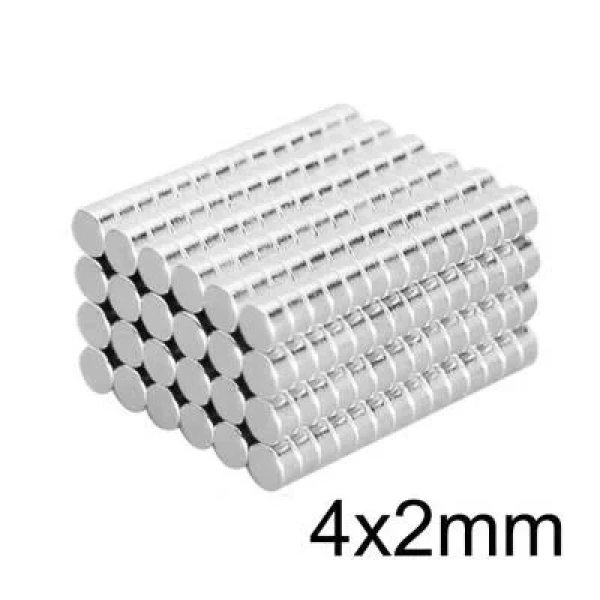 4X2mm Neodyum Güçlü Mıknatıs - Neodim Magnet