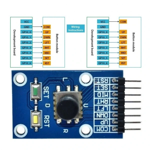 5 Yönlü Navigasyon Joystick Modülü - 5D Joystick Module